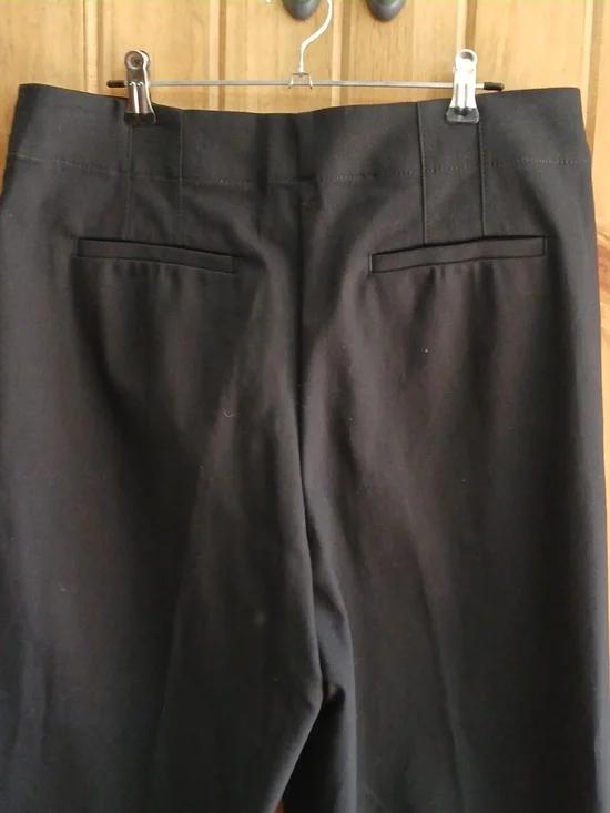 Ann Taylor Loft High Waist Button Fly Crop Pants - 10 - Picture 5 of 8